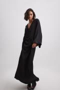 NA-KD ART Kimono Dress - Black