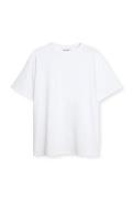 NA-KD Basic T-skjorte i bomull med rund hals - White