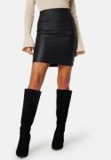 Pieces Pcparo HW Coated Skirt Black M