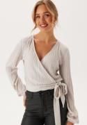 BUBBLEROOM Jolie Wrap Top Light beige L