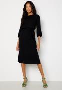 Happy Holly Caroline rib dress Black 52/54