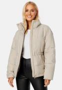 BUBBLEROOM Rahima Drawstring Waist Puffer Jacket Grey-beige 36