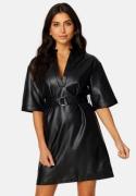 VILA Odine 2/4 Sleeve Coated Dress Black 38