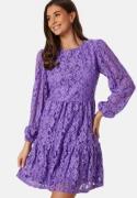 BUBBLEROOM Blanca lace dress Lavender 38