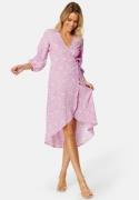 Happy Holly Ria high low dress Pink / Patterned 44/46
