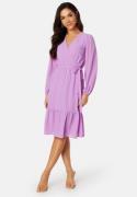 Happy Holly Linn midi Long Sleeve Dress Violet 44/46