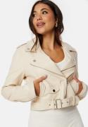 Chiara Forthi Allegra Biker Jacket Cream 36