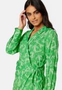 Object Collectors Item Rio L/S Wrap Dress Fern Green AOP:Anima 36
