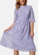 Happy Holly High Neck Lace Dress Light lavender 44