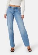 BUBBLEROOM Low Waist Straight Jeans Light blue 38