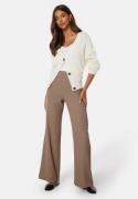 BUBBLEROOM Odelle Wide High Waist Pants Nougat 46