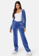 Juicy Couture Del Ray Classic Velour Pant Grey Blue M