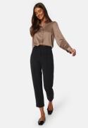 BUBBLEROOM Nicole Puff Sleeve Shirt Dark mole 40