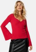 BUBBLEROOM Alime Knitted Top Red L