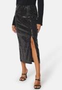 YAS Darkness HW Midi Skirt Black L