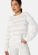 Object Collectors Item Liva L/S O-Neck Knit Pullover Cloud Dancer M