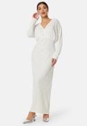 VILA Vimaia V-Neck L/S Maxi Dress Cloud Dancer 40