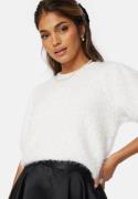 Pieces PCFee SS O-Neck Knit Top Cloud Dancer XS