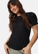 VILA Vianine S/S Puff Sleeve top Black XS