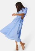 Bardot Cut out midi shirt dress Blue/Striped 36(UK8)