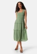 VERO MODA Menny SL Smock Calf Dress Hedge Green L