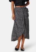 Pieces Pctala Wrap Skirt Black AOP Dot XS