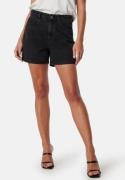 ONLY Onlvega HW Mom Dnm Shorts Black Denim L