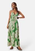 ONLY Onlalma life poly chole long dress Green/Patterned L