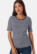 GANT Slim Striped Ribb T-Shirt Blue XS