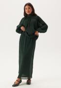 BUBBLEROOM Structured Maxi Skirt Dark green XS