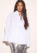 BUBBLEROOM Oversized Cotton Shirt White M