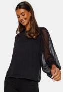 VILA Falia O-Neck L/S Top Black 42