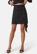 BUBBLEROOM Tie Short Skirt Black XS