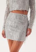 ONLY Spacy Short Sequins Skirt Vapor Blue/Silver Sequins S