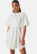 Bubbleroom Occasion Draped Front Structured Dress White XS