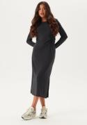 Pieces Pcanora Ls Midi Knot Dress Bc Black S