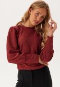 Object Collectors Item Objfeodora L/S Top Red Dahlia/DETAIL COL M