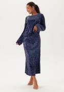 Happy Holly Sequin A-line Midi Skirt Midnight blue 44/46