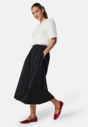 BUBBLEROOM Pocket Midi Skirt  Black L