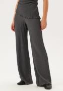 BUBBLEROOM Structure Wide Trousers Dark grey XL