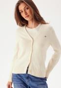 GANT Classic Cotton Cardigan Cream L