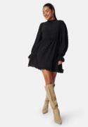 BUBBLEROOM Frill Structured Dress Black XS