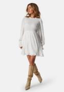 BUBBLEROOM Frill Structured Dress White XS