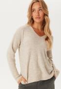 VERO MODA Vmcrewlefile V-Neck Pullover Birch Detail:W.Silver Sconc M