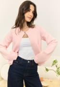 BUBBLEROOM One Button Cardigan Light pink L