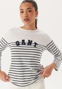 GANT Reg Breton Boat Neck T-shirt Evening Blue M