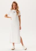 Calvin Klein Jeans Monologo Long Rib Tee Dress Yaa Brilliant White S