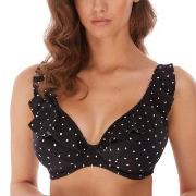 Freya Jewel Cove High Apex Bikini Top With J-Hook Svart E 85 Dame