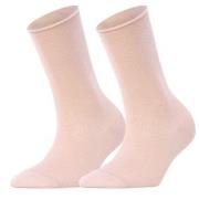 Falke Strømper 2P Women Casual Happy Sock Rosa Str 35/38 Dame