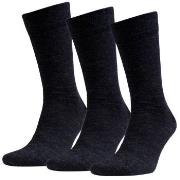 Amanda Christensen Strømper 3P Grade Merino Wool Sock Antracit Str 47/...